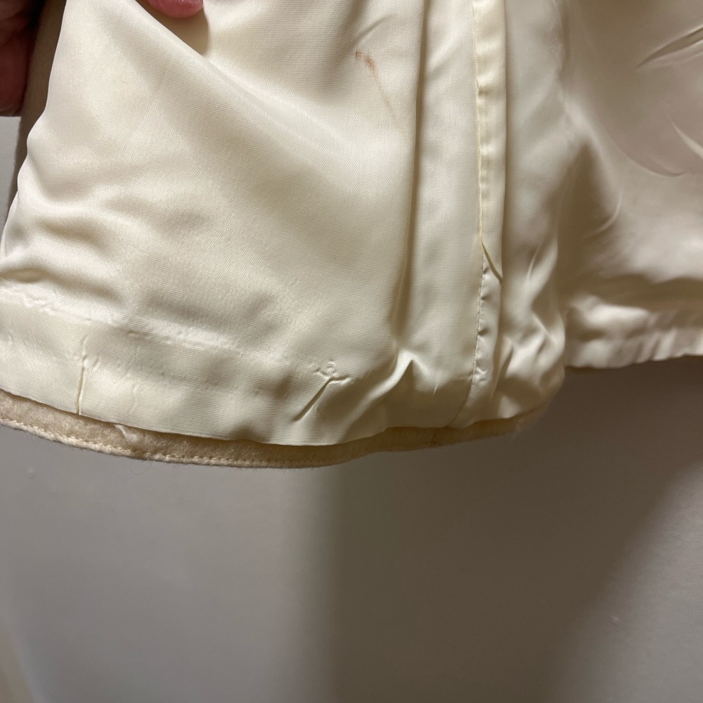 West Coast Connection (WCC) Retro Inspired Wool Blazer, Sz 7-8, Winter White - Picture 9 of 10